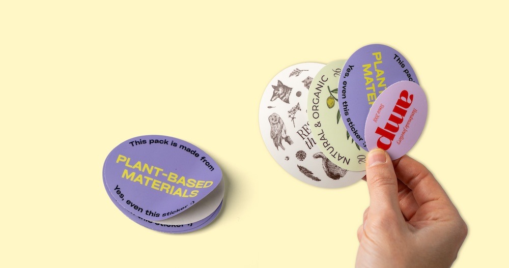 Stickers PlantBased découpe ovale