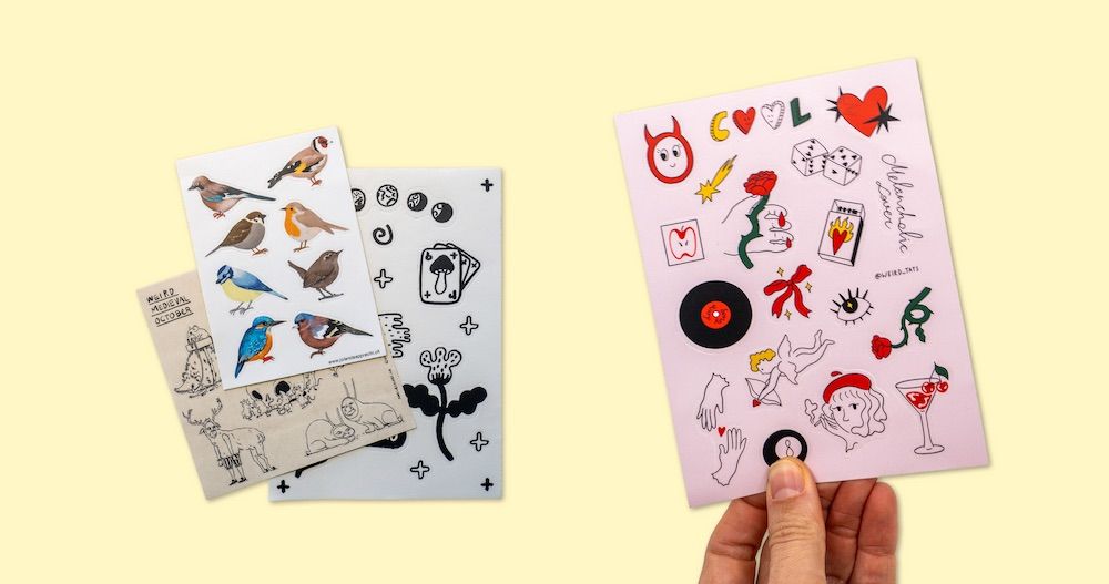 Planches de stickers PlantBased