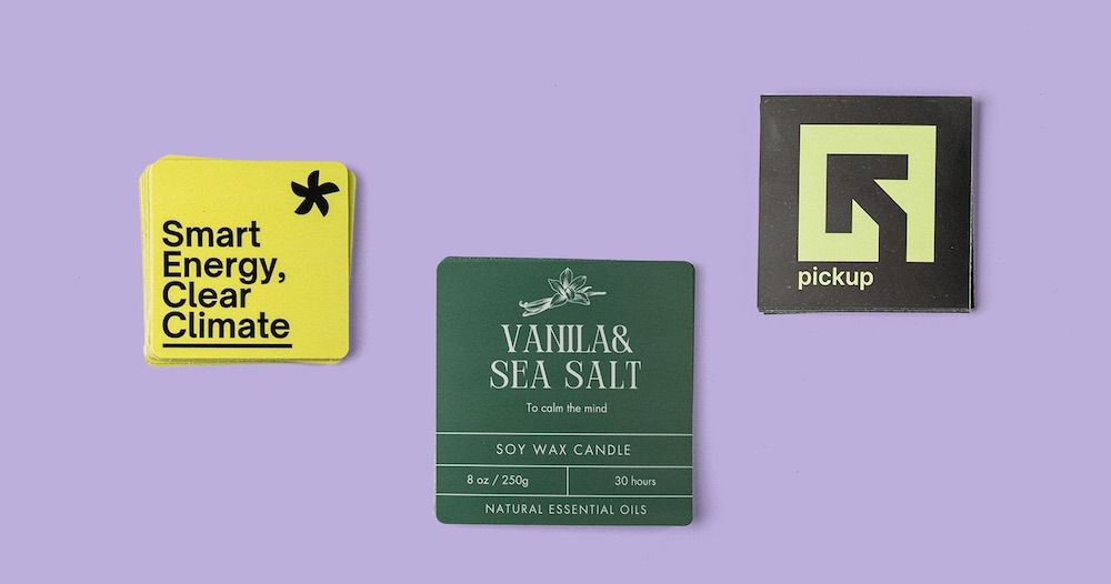 Stickers PlantBased découpe carrée