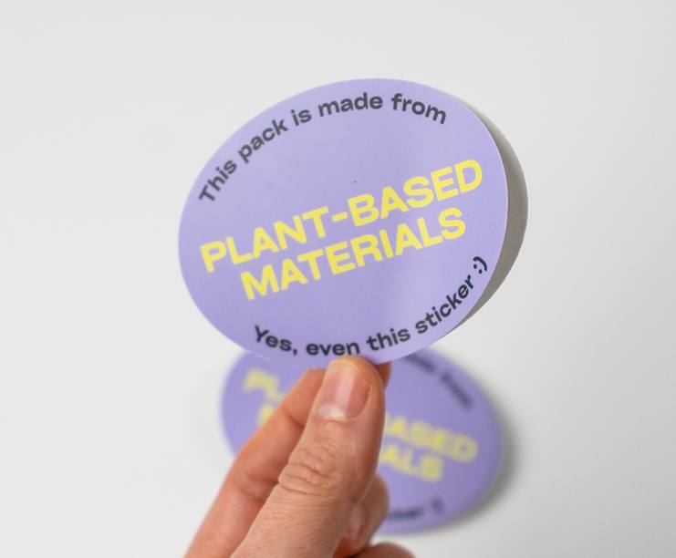 Plantbased stickers ecologiques